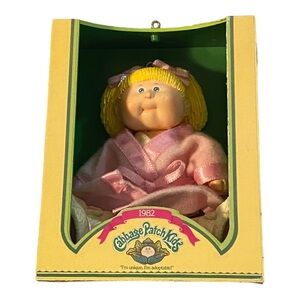 $5 ADD ON Vintage 1982 Cabbage Patch Kids Ornament In Box Christmas Rose